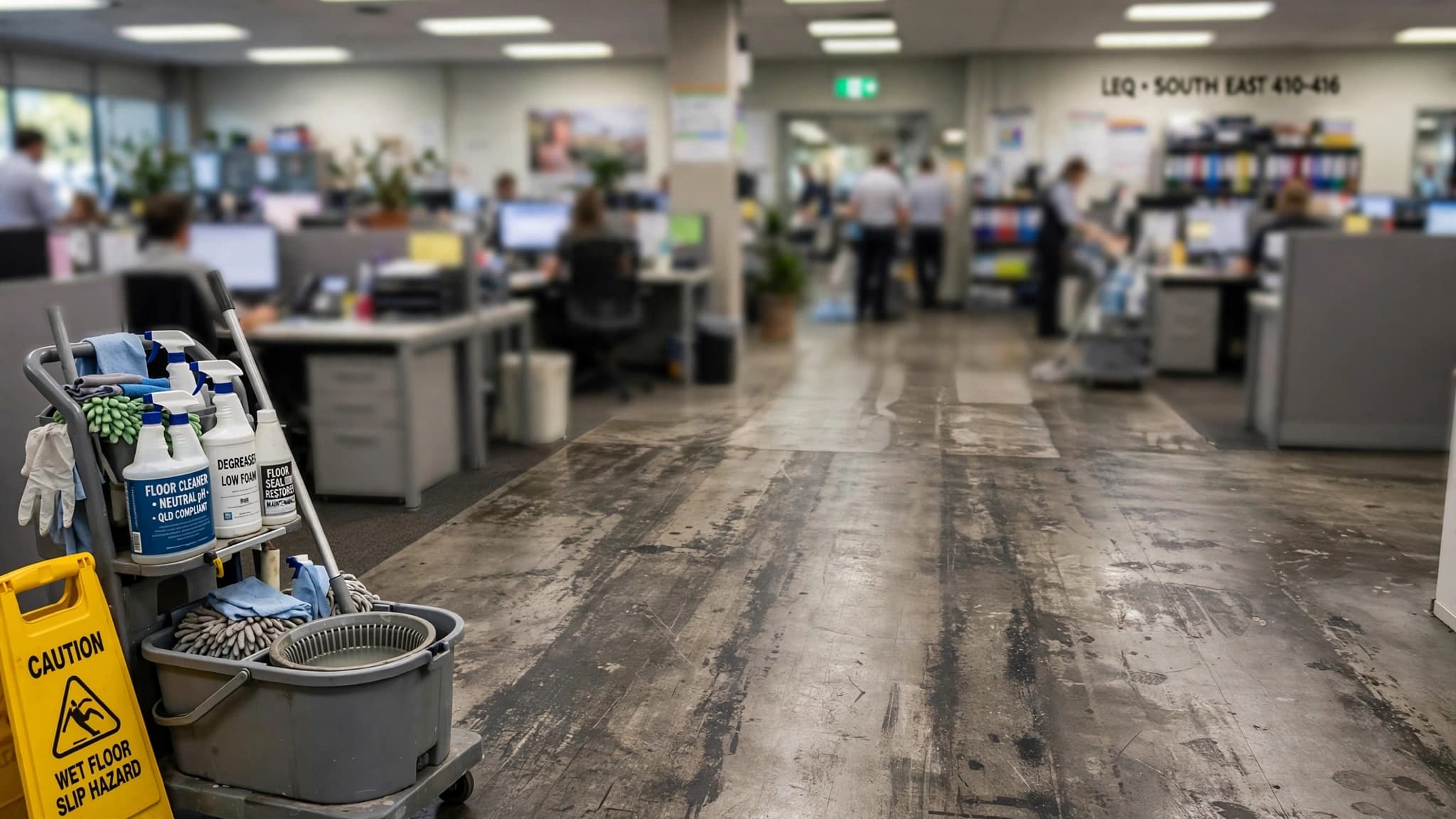 Commercial floor cleaning in Ipswich